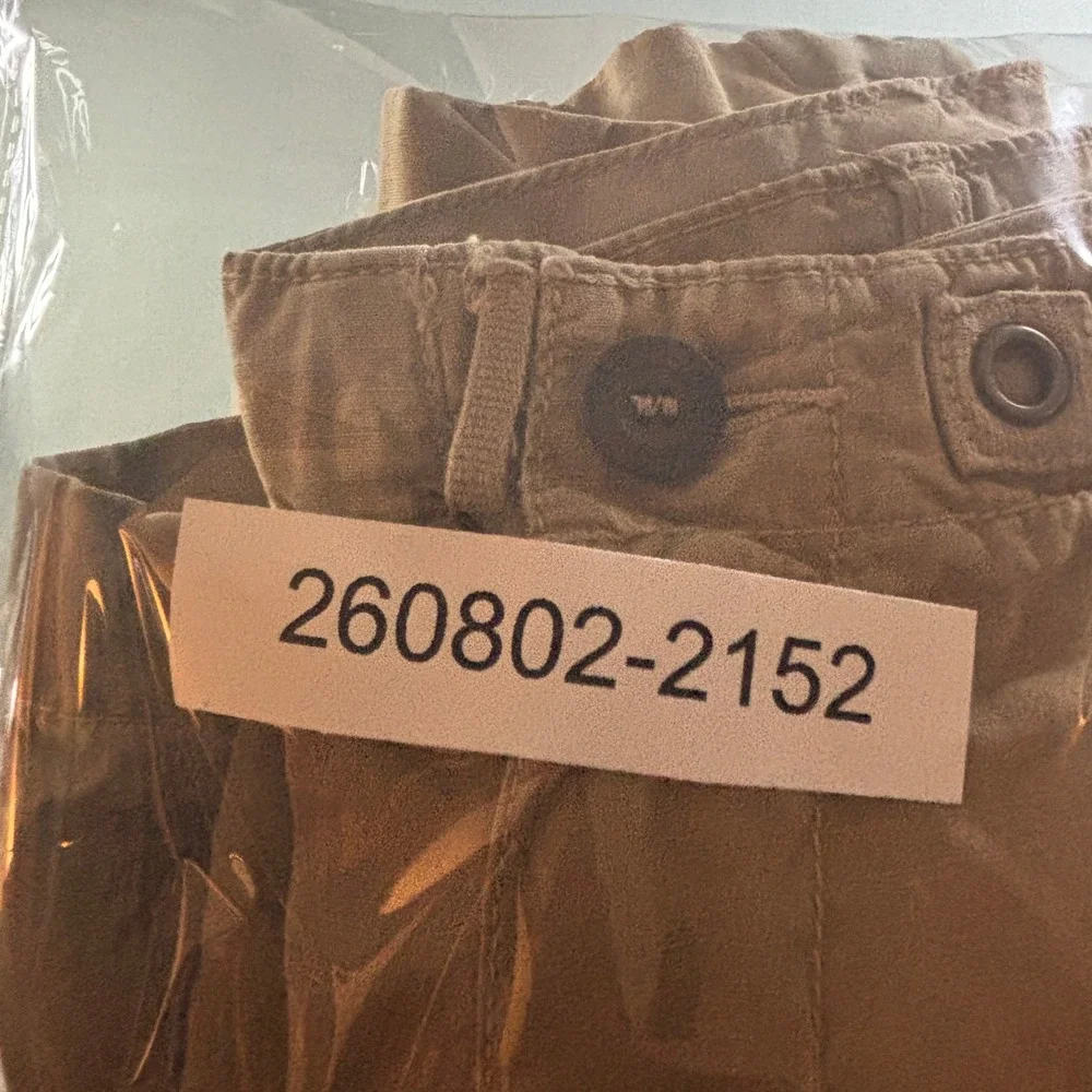 VTG Y2K J. Crew Mens 38w Tan Ripstop Cotton Cargo Utility Shorts Gorpcore